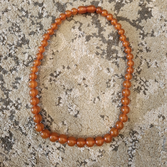 Vintage Jewelry - Vintage Baltic Amber Beaded Necklace